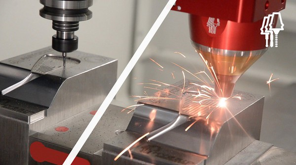 圖2 : 現(xiàn)今還有能整合金屬積層製造(加法)+切削(減法),形成新型混合加工設(shè)備,以針對製造或修補大型複雜外型的工件加工。(source:3dadept.com)