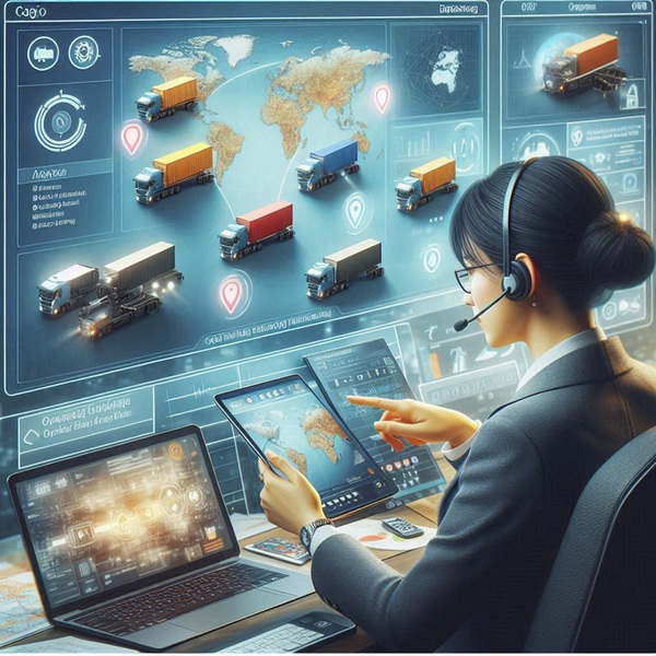 圖一 : VSAT可以提供物流管理,便於鎖定了解貨運(yùn)分布狀況。