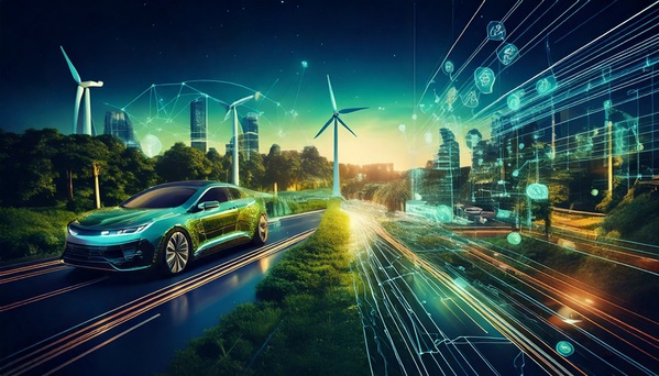 圖二 :  AIoT在提升電動車功能和體驗方面展現出巨大的潛力，但同時也帶來了能源消耗的挑戰。