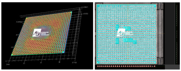 圖三 : 宜特配備的表面3D輪廓量測儀,可自動擷取出BGA錫球區域,並計算出每顆錫球的高度和整體共面性,有效協助確認元件含球區的翹曲形貌。(圖片來源:宜特科技)