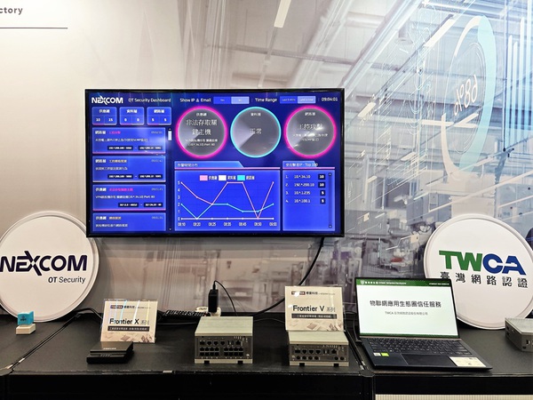 圖四 : 椰棗科技與臺灣網路認證(TWCA)合作,強化智慧工廠的資安防護。