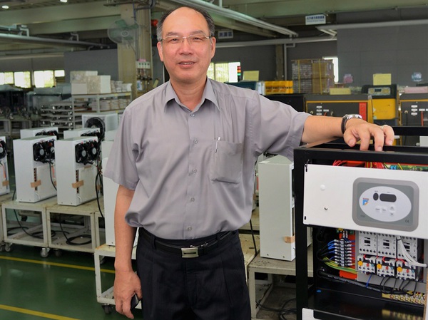 圖二 : 哈伯精密公司董事長許文憲(攝影:陳念舜)